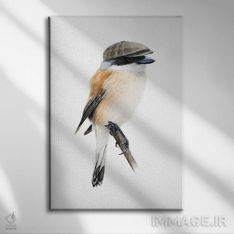تابلو دکوراتیو "شریک پشت قرمز" اثر میخائیل ودرنیکوف - نمای روبهرو روی دیوار