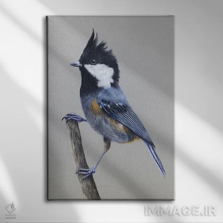 تابلو دکوراتیو "سهره با بال خال دار" اثر میخائیل ودرنیکوف - نمای روبهرو روی دیوار