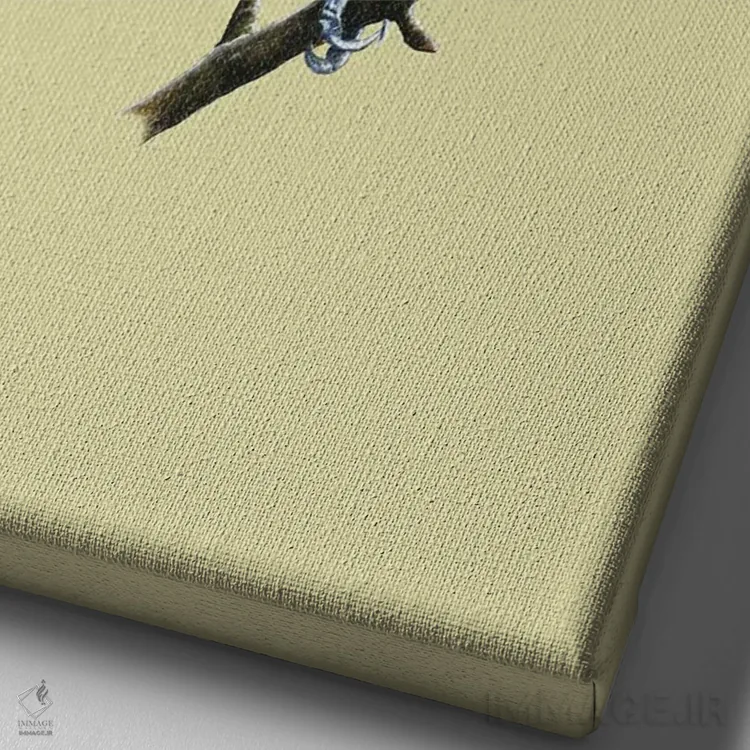 تابلو دکوراتیو "سهره متنوع" اثر میخائیل ودرنیکوف - نمای نزدیک بافت بوم