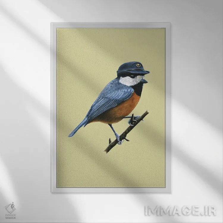 تابلو دکوراتیو "سهره متنوع" اثر میخائیل ودرنیکوف - نمای قابدار سفید