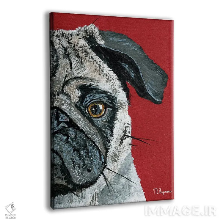 تابلو دکوراتیو پاگ آ بو اثر ملیسا سایمونز - نمای پرسپکتیو محصول