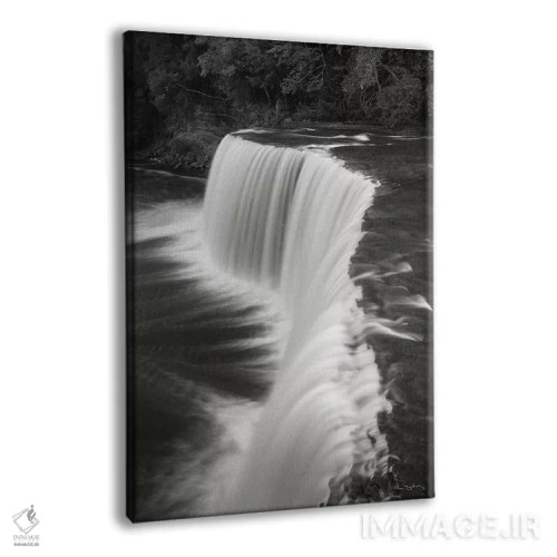 تابلو دکوراتیو آبشار تاکوامنون میشیگان ۲ سیاه و سفید اثر آلن ماچروویچ - نمای پرسپکتیو محصول