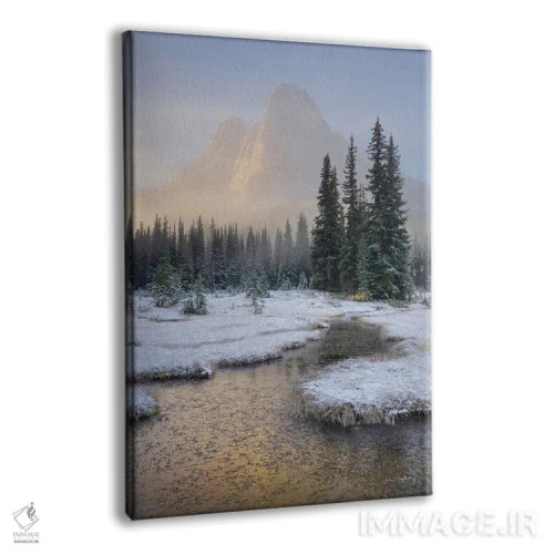 تابلو دکوراتیو کوه زنگ شمال کاسکیدز ۱ اثر آلن ماچروویچ - نمای پرسپکتیو محصول