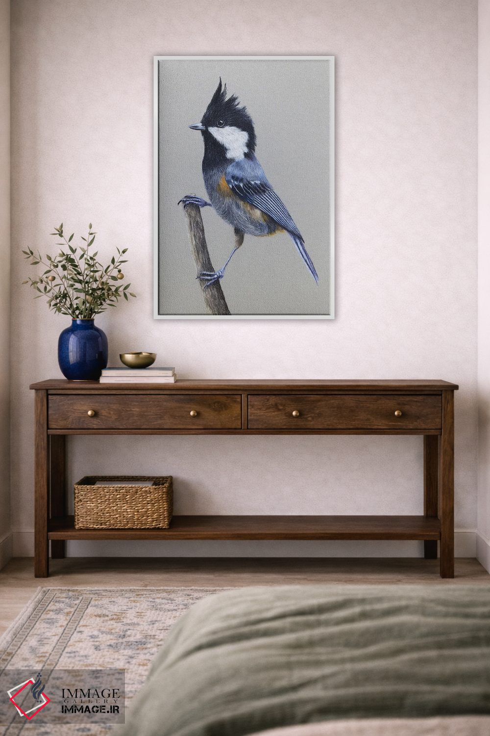 تابلو دکوراتیو "سهره با بال خال دار" اثر میخائیل ودرنیکوف - D2W