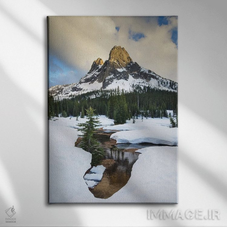 تابلو دکوراتیو آمریکا، ایالت واشنگتن. کوه زنگ آزادی، گذر واشنگتن، شمال کا… اثر آلن ماچروویچ - نمای روبهرو روی دیوار