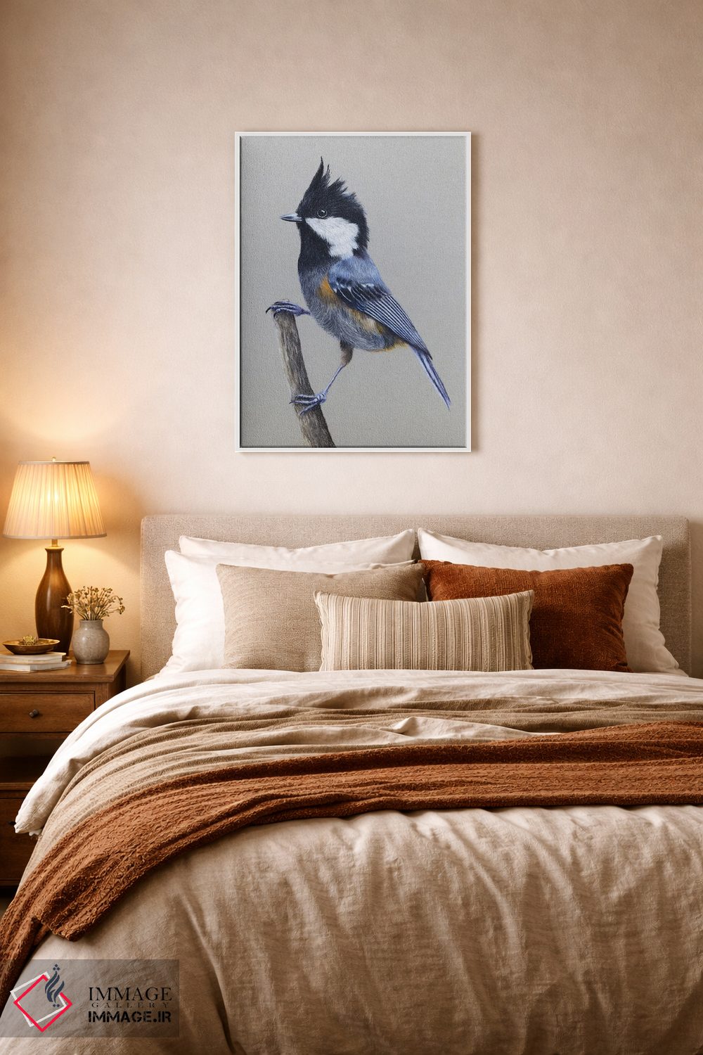 تابلو دکوراتیو "سهره با بال خال دار" اثر میخائیل ودرنیکوف - D5W