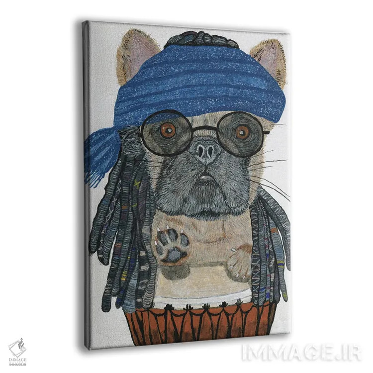 تابلو دکوراتیو فرانسوی هیپی اثر ملیسا سایمونز - نمای پرسپکتیو محصول