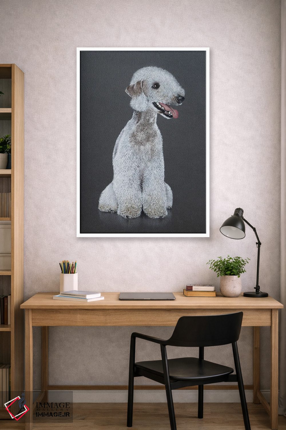 تابلو دکوراتیو "سگ تریر بیدلینگتون" اثر میخائیل ودرنیکوف - D1W