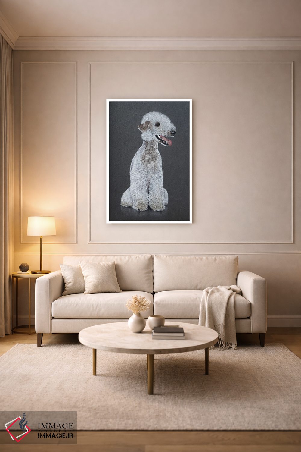 تابلو دکوراتیو "سگ تریر بیدلینگتون" اثر میخائیل ودرنیکوف - D3W