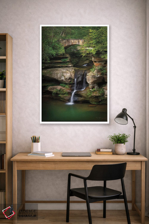 تابلو دکوراتیو آبشار بالایی غار مرد پیر اثر آلن ماچروویچ - D1W