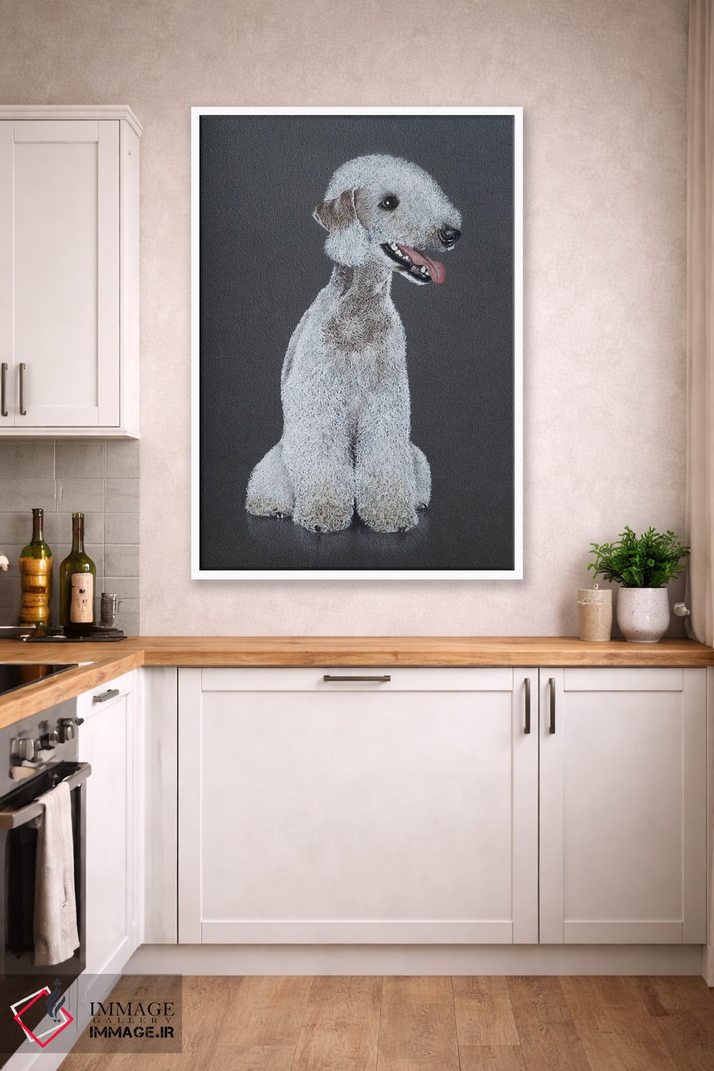 تابلو دکوراتیو "سگ تریر بیدلینگتون" اثر میخائیل ودرنیکوف - D4W