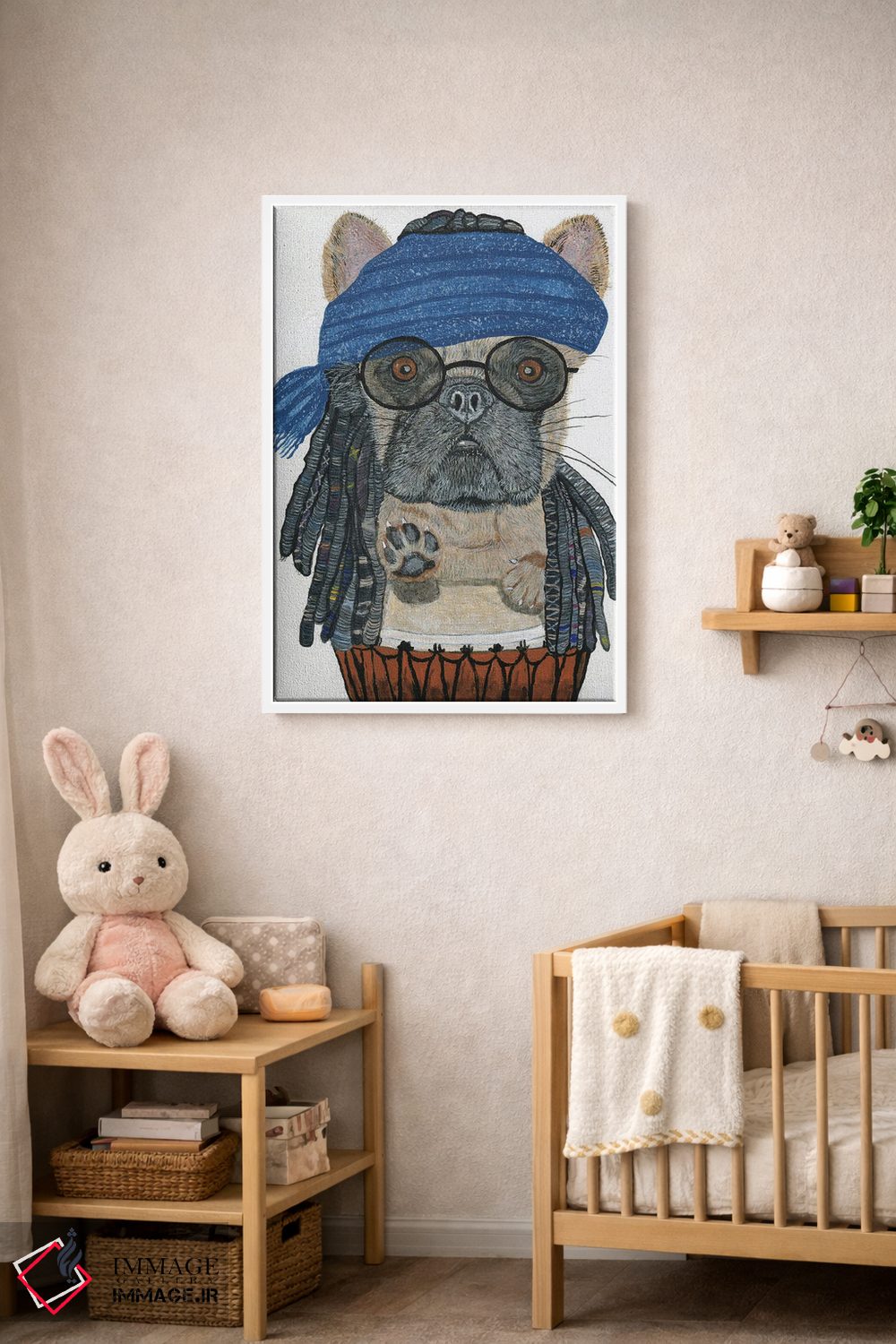 تابلو دکوراتیو فرانسوی هیپی اثر ملیسا سایمونز - D2W