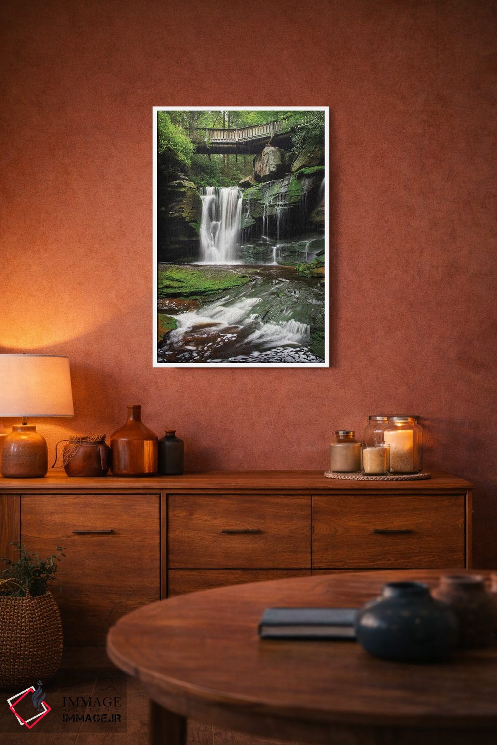 تابلو دکوراتیو آبشار الاکالا غربی ۱ اثر آلن ماچروویچ - D3W