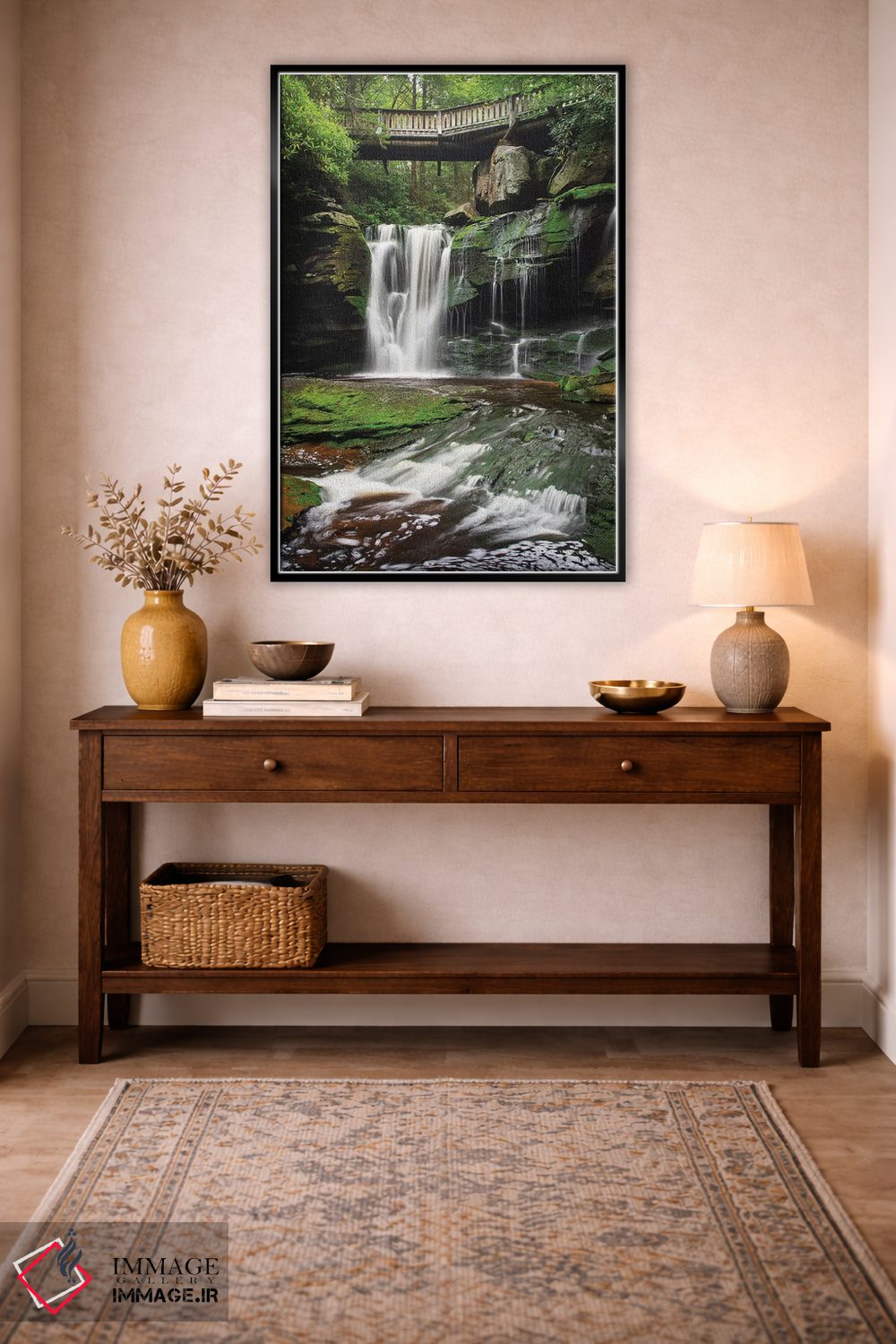 تابلو دکوراتیو آبشار الاکالا غربی ۱ اثر آلن ماچروویچ - D5B