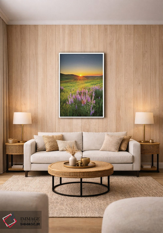 تابلو دکوراتیو طلوع در دشت های باز اثر آلن ماچروویچ - D1W