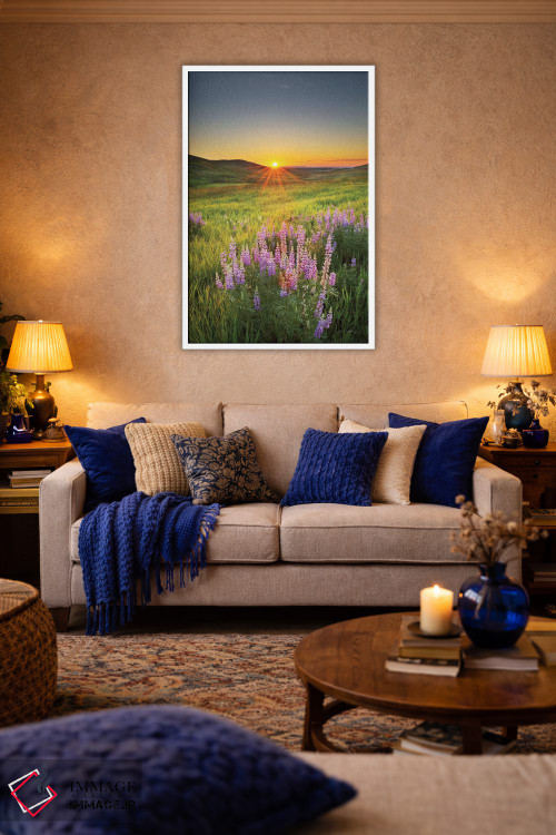 تابلو دکوراتیو طلوع در دشت های باز اثر آلن ماچروویچ - D2W