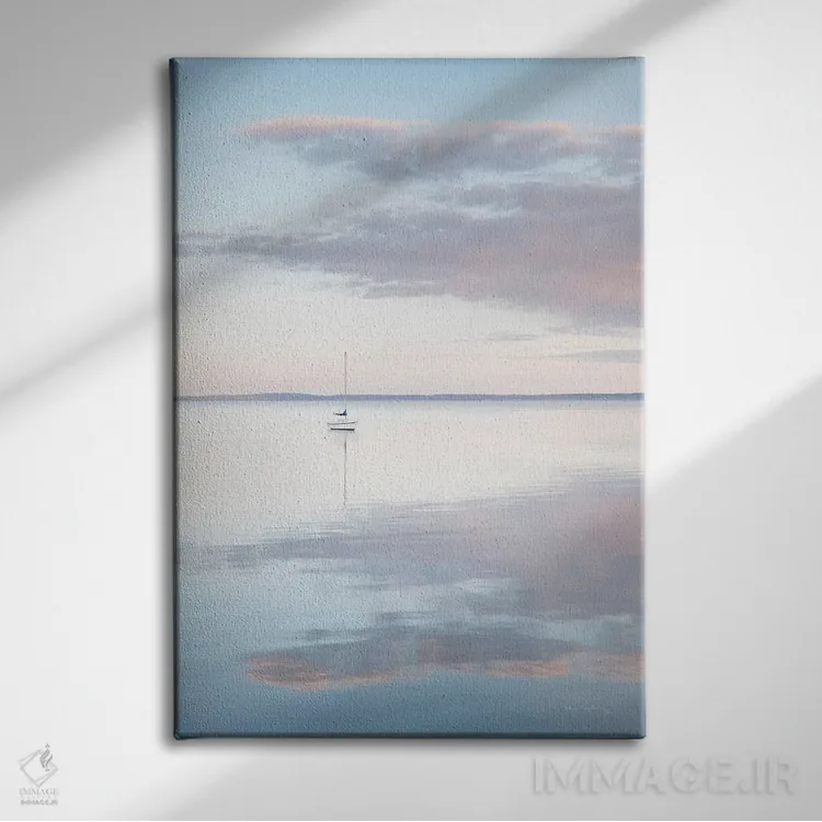 تابلو دکوراتیو قایق بادبانی در خلیج بلینهام ۲ اثر آلن ماچروویچ - نمای روبهرو روی دیوار