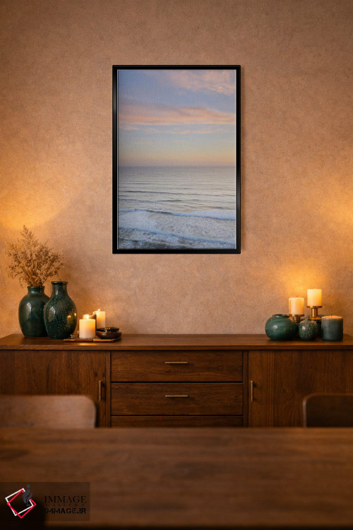 تابلو دکوراتیو غروب در ساحل ردوودز شمال کالیفرنیا از دیدگاه ویستا پوینت… اثر آلن ماچروویچ - D3B