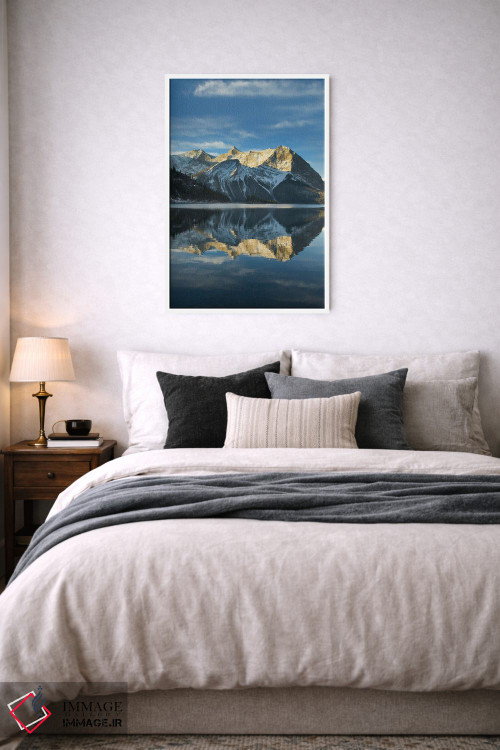 تابلو دکوراتیو کانادا، آلبرتا. طلوع خورشید بر کوه سارایل و کوه فوش دریاچه… اثر آلن ماچروویچ - D5W