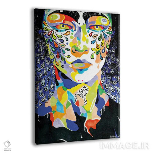 تابلو دکوراتیو قوهای بی صدا اثر مینجه لی - نمای پرسپکتیو محصول