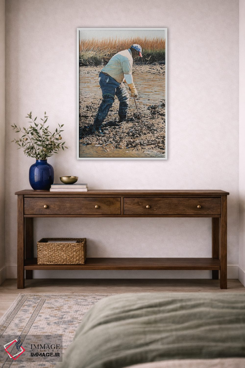 تابلو دکوراتیو صید صدف در لوکانتری اثر مایکل جی. هارل - D4W