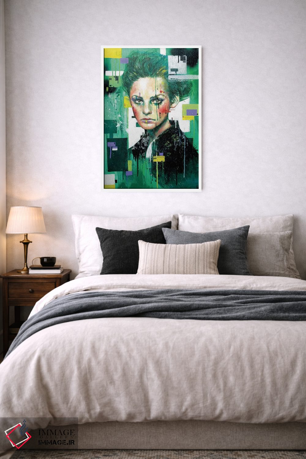 تابلو دکوراتیو گل سرخ شده اثر مینجه لی - D5W