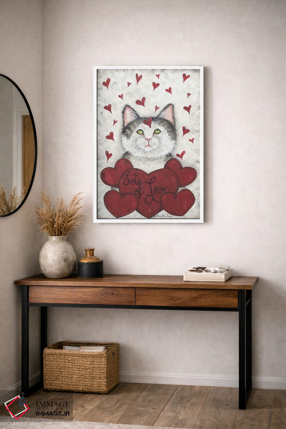 تابلو دکوراتیو پر از عشق اثر مری آن جون - D4W