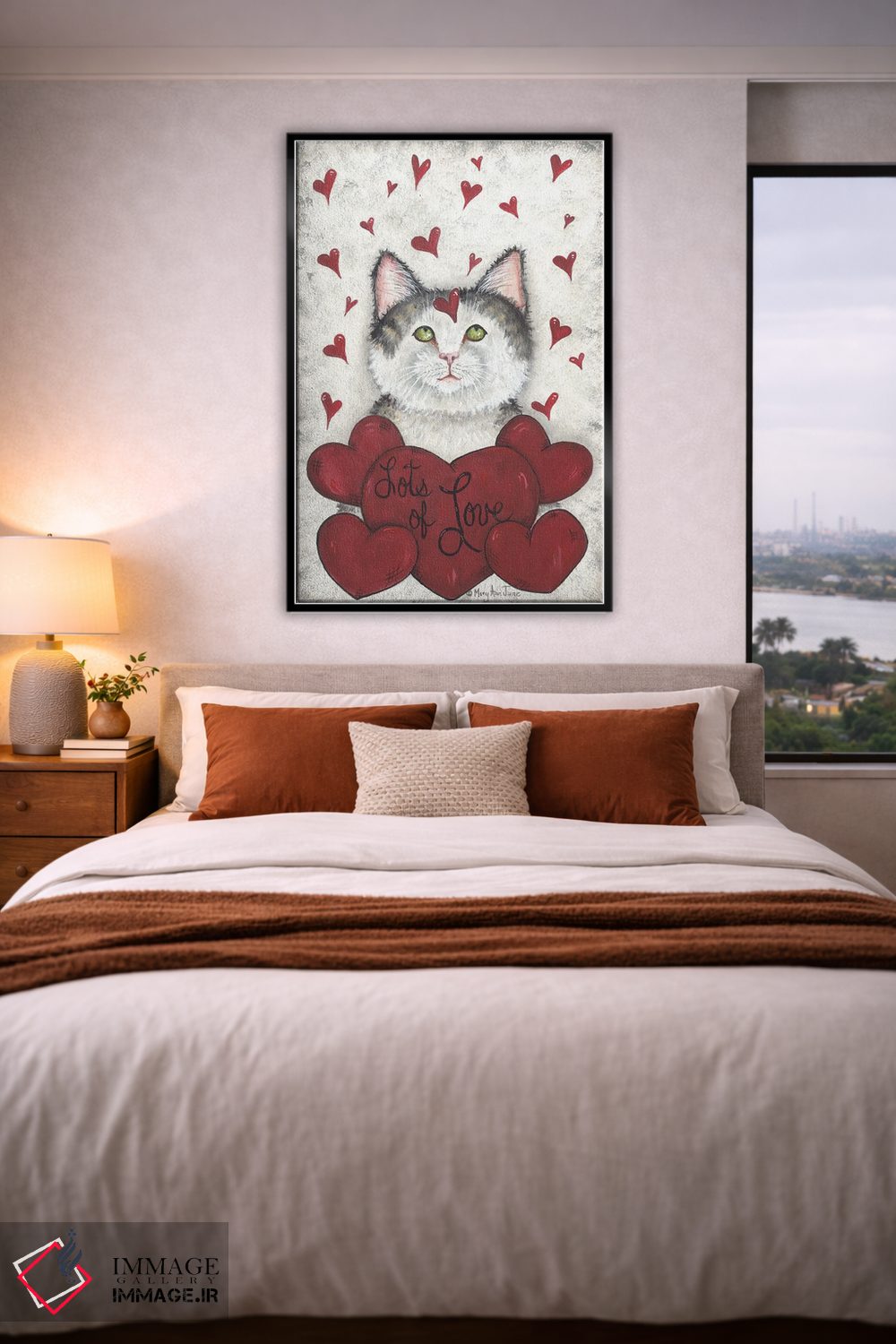 تابلو دکوراتیو پر از عشق اثر مری آن جون - D5B