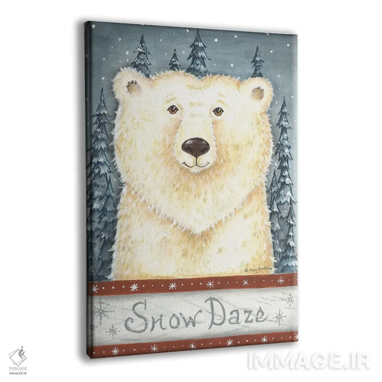 تابلو دکوراتیو گیجی برفی اثر مری آن جون - نمای پرسپکتیو محصول