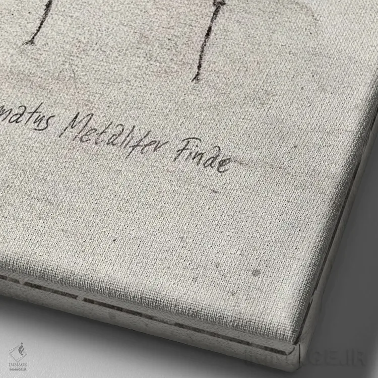 تابلو دکوراتیو سیکلوماتوس متالیفر فینه اثر مایک کوبو - نمای نزدیک بافت بوم