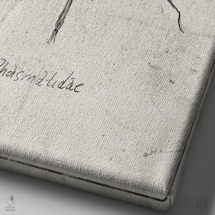 تابلو دکوراتیو فسماتیده اثر مایک کوبو - نمای نزدیک بافت بوم