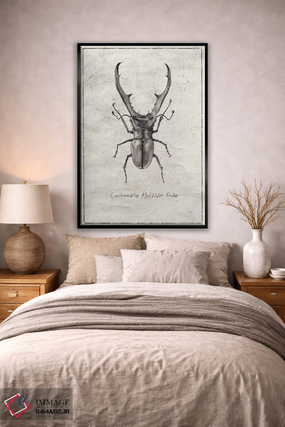 تابلو دکوراتیو سیکلوماتوس متالیفر فینه اثر مایک کوبو - D2B