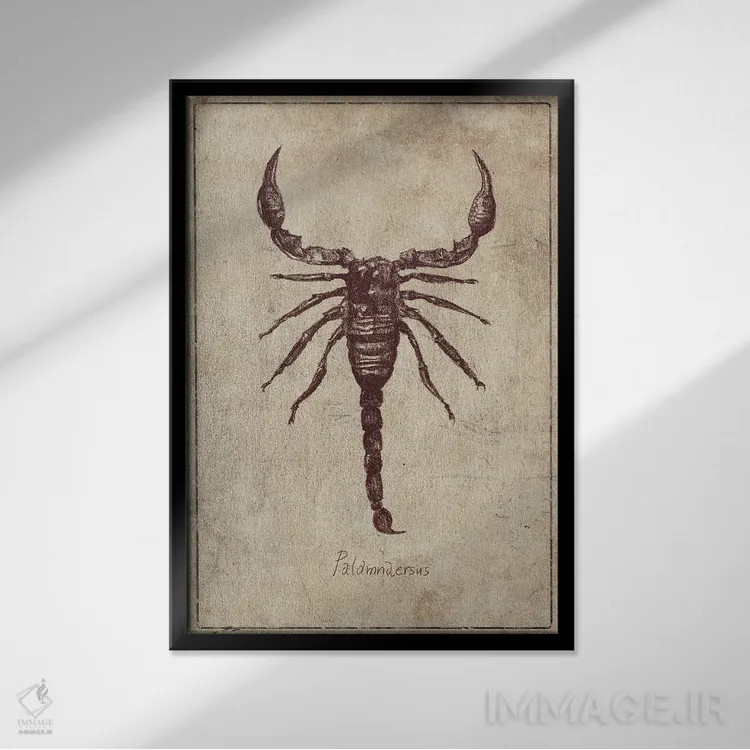 تابلو دکوراتیو پالامنارسوس اثر مایک کوبو - نمای قابدار مشکی