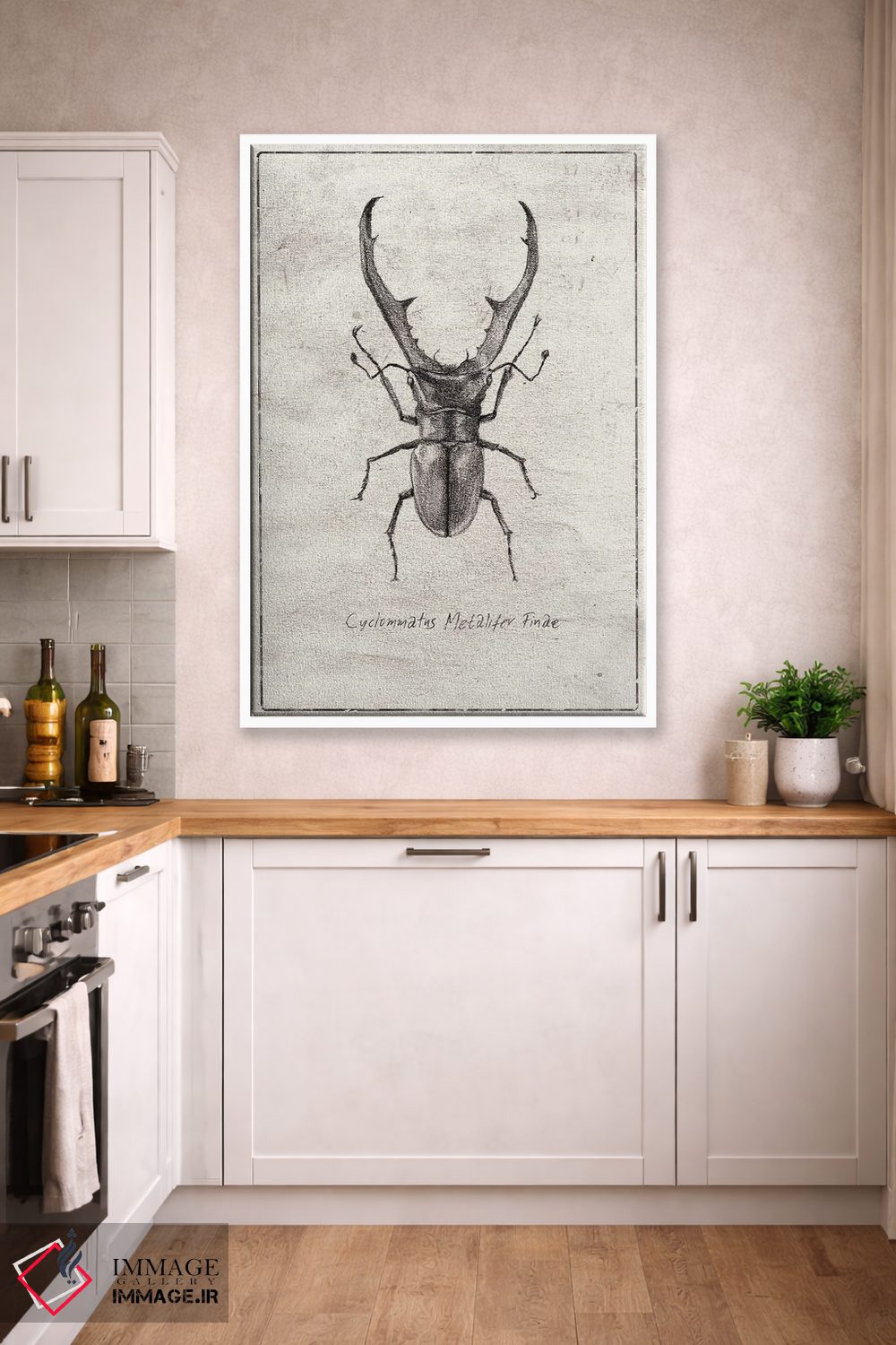 تابلو دکوراتیو سیکلوماتوس متالیفر فینه اثر مایک کوبو - D4W