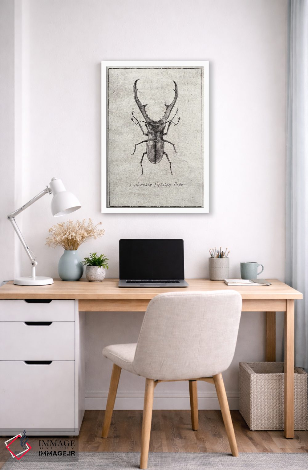 تابلو دکوراتیو سیکلوماتوس متالیفر فینه اثر مایک کوبو - D5W