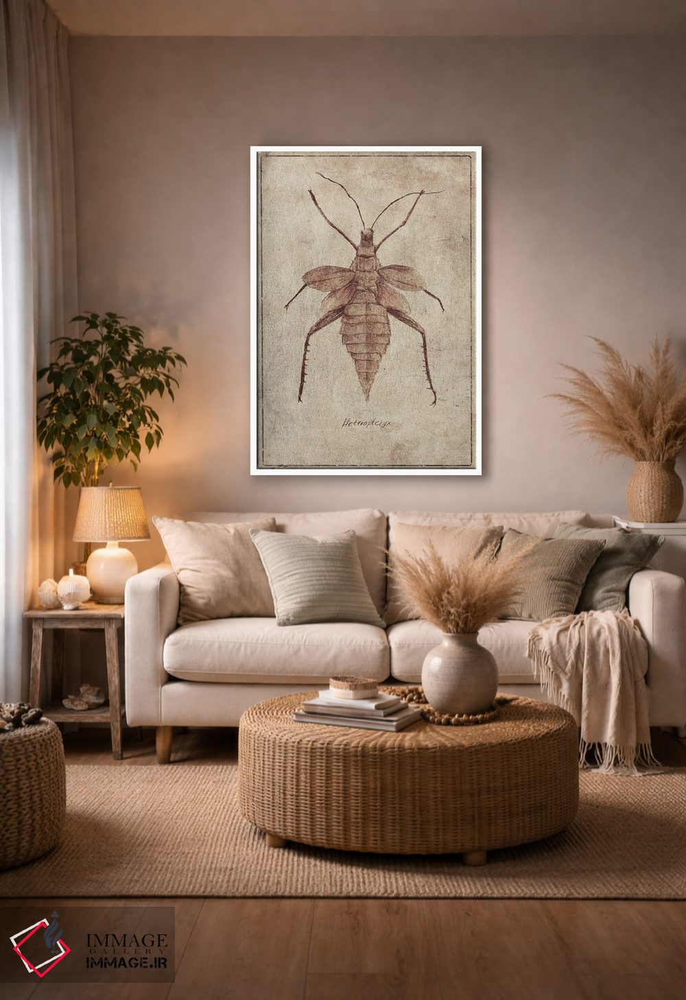 تابلو دکوراتیو هتروپتریکس C اثر مایک کوبو - D3W