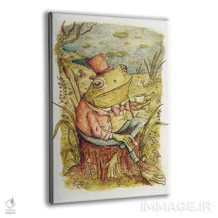 تابلو دکوراتیو وقت چای اثر مایک کوبو - نمای پرسپکتیو محصول