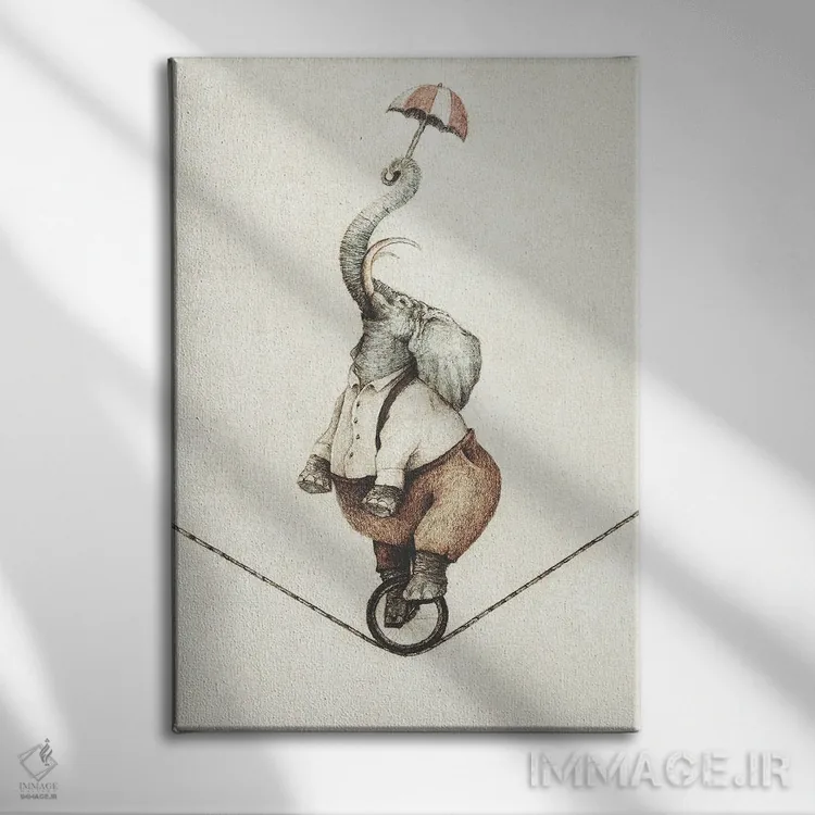 تابلو دکوراتیو الیوت اثر مایک کوبو - نمای روبهرو روی دیوار