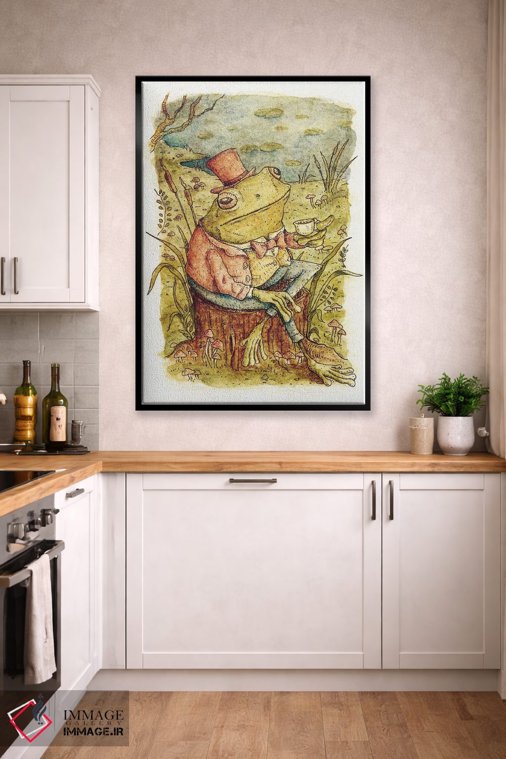 تابلو دکوراتیو وقت چای اثر مایک کوبو - D2B