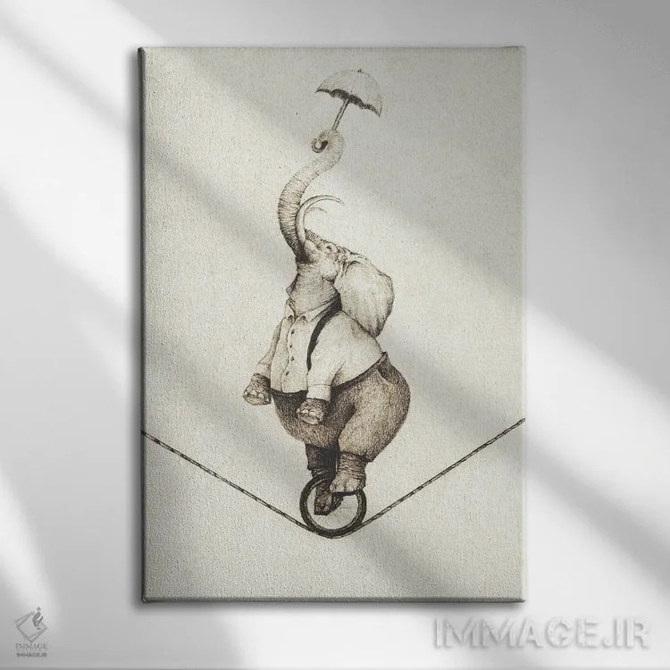 تابلو دکوراتیو الیوت ۲ اثر مایک کوبو - نمای روبهرو روی دیوار