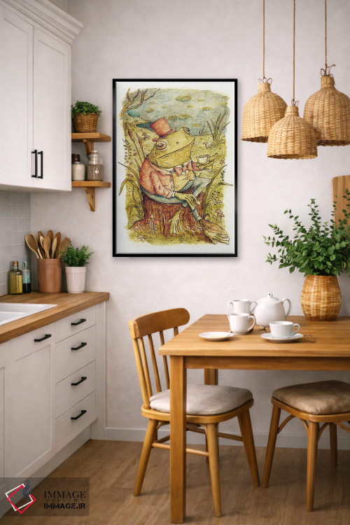 تابلو دکوراتیو وقت چای اثر مایک کوبو - D6B