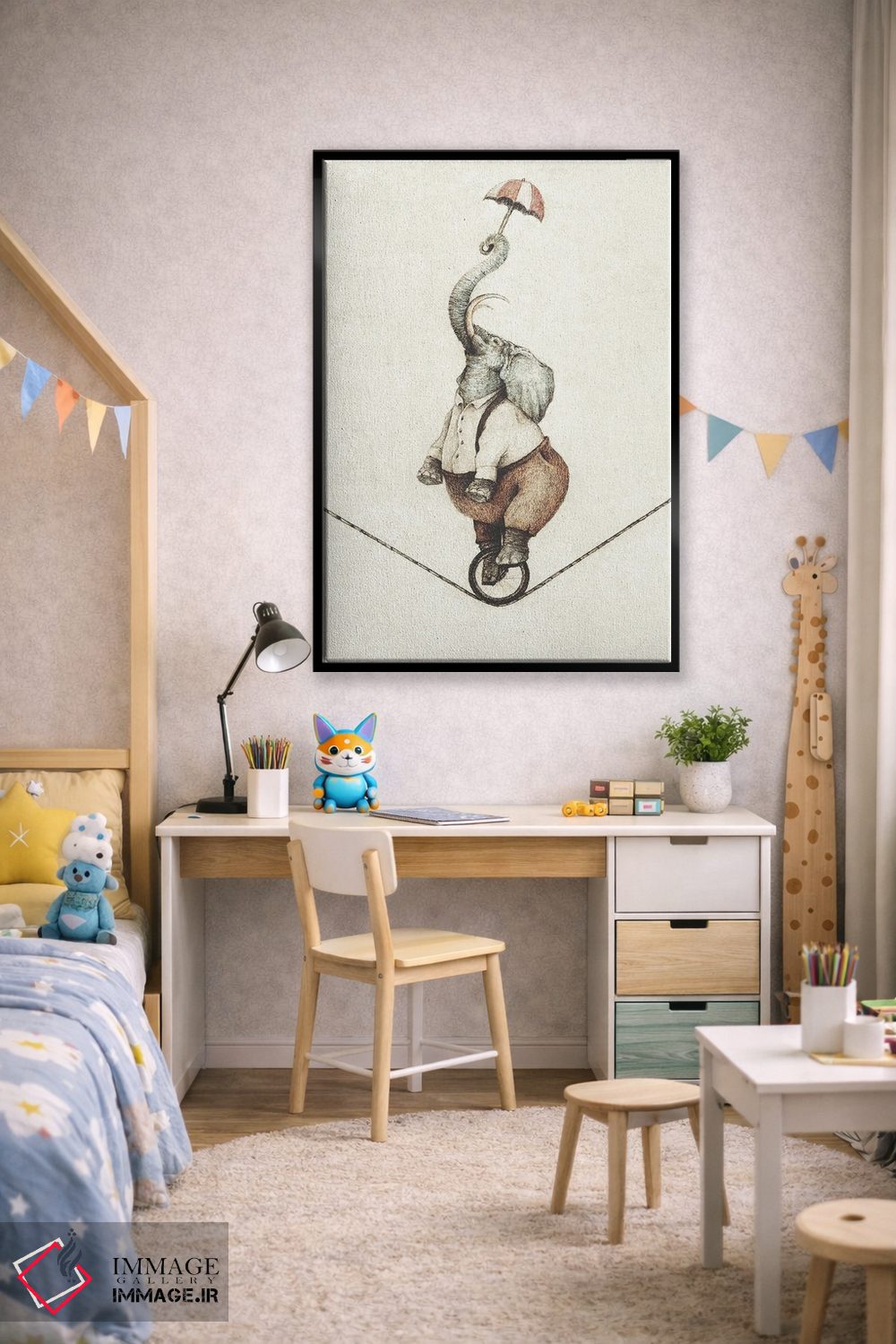 تابلو دکوراتیو الیوت اثر مایک کوبو - D2B