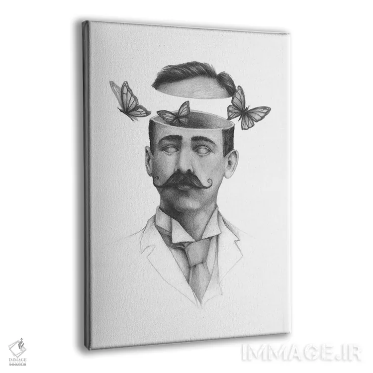 تابلو دکوراتیو سردرگمی ۲ اثر مایک کوبو - نمای پرسپکتیو محصول