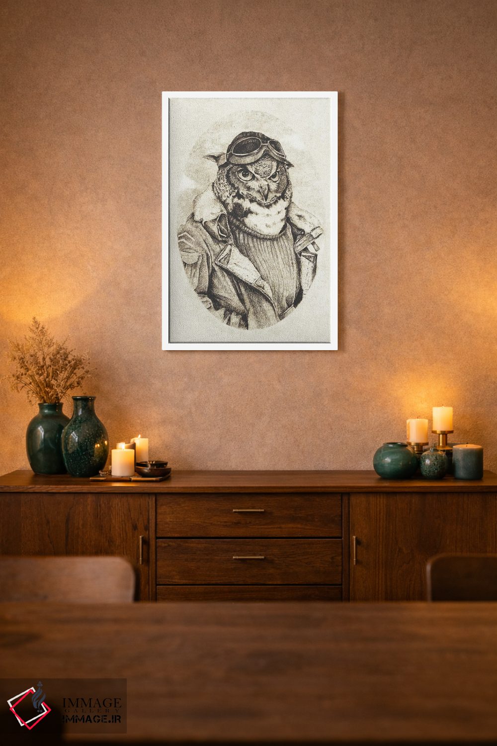 تابلو دکوراتیو آماده پرواز اثر مایک کوبو - D1W