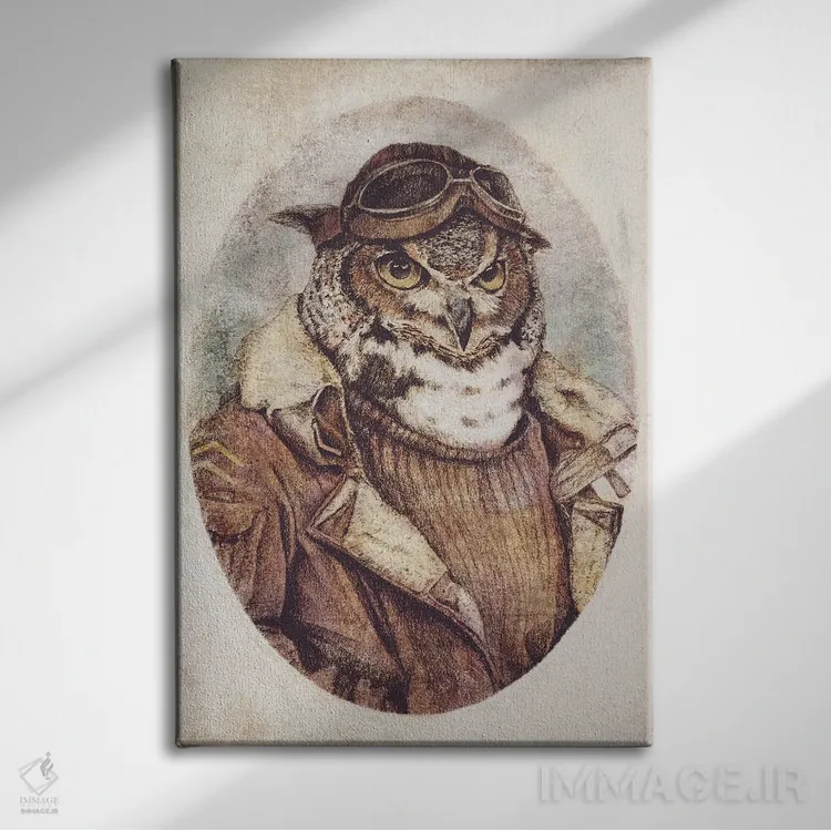 تابلو دکوراتیو "آماده پرواز ۲" اثر مایک کوبو - نمای روبهرو روی دیوار