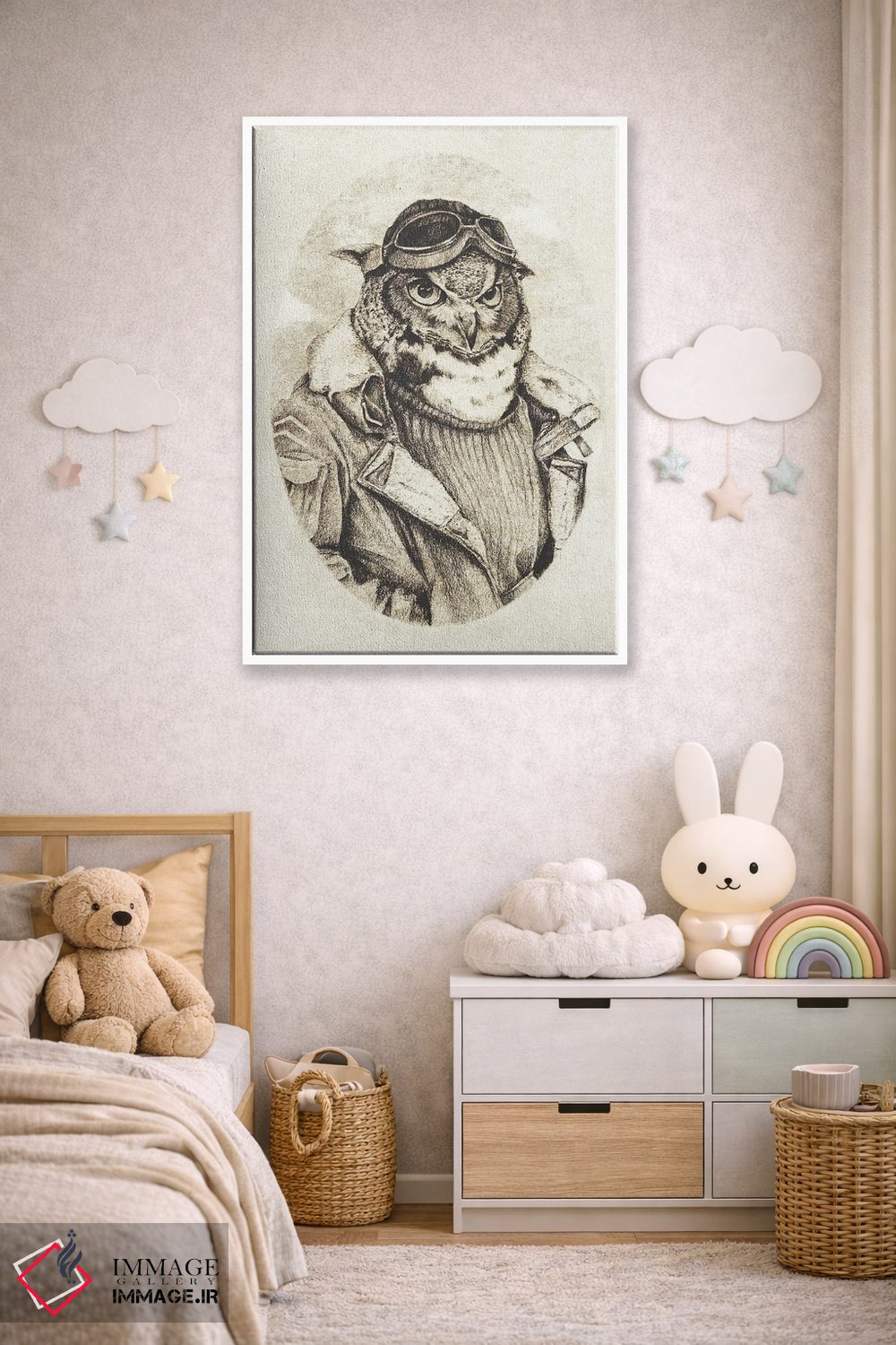 تابلو دکوراتیو آماده پرواز اثر مایک کوبو - D4W