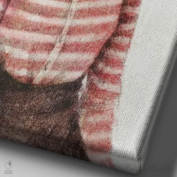 تابلو دکوراتیو "چیز وحشی" اثر مایک کوبو - نمای نزدیک بافت بوم