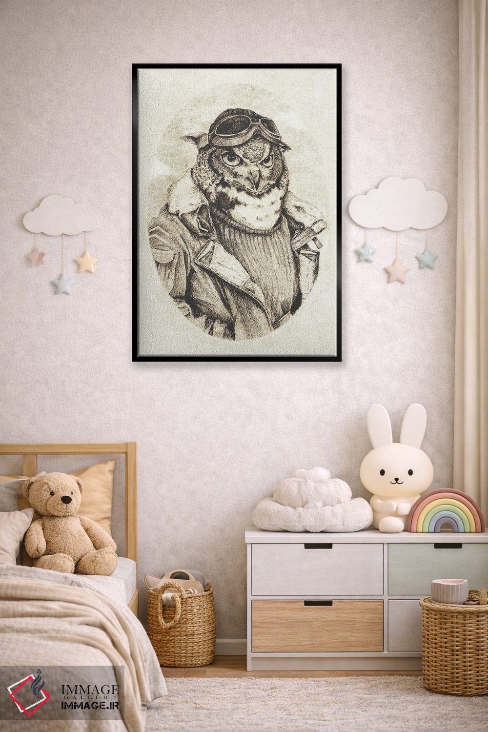 تابلو دکوراتیو آماده پرواز اثر مایک کوبو - D6B