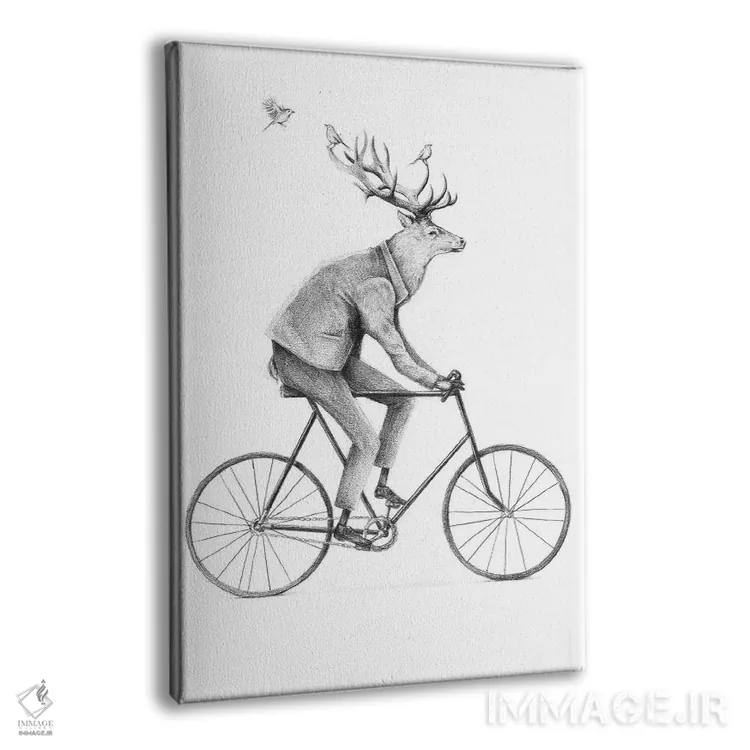 تابلو دکوراتیو "حتی یک جنتلمن هم سوار می شود" اثر مایک کوبو - نمای پرسپکتیو محصول