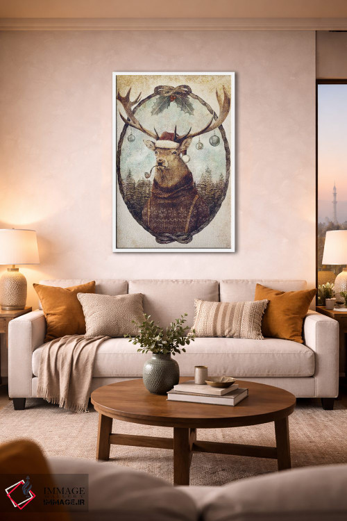 تابلو دکوراتیو "کریسمس وحشیانه در اندیشه" اثر مایک کوبو - D1W